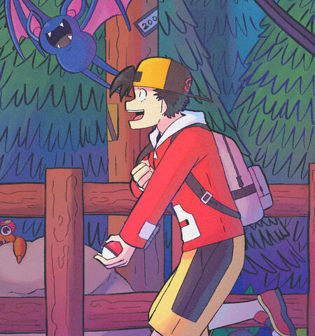 Ethan and Silver, Friendship with Zubat. (May 2024)