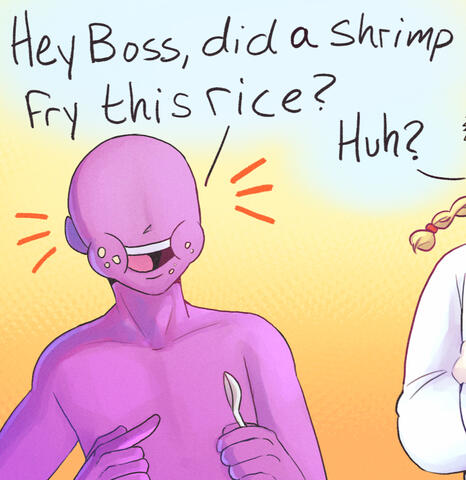 Zeff and Kid Sanji &quot;Did a Shrimp fry this rice?&quot; parody (March 2024)