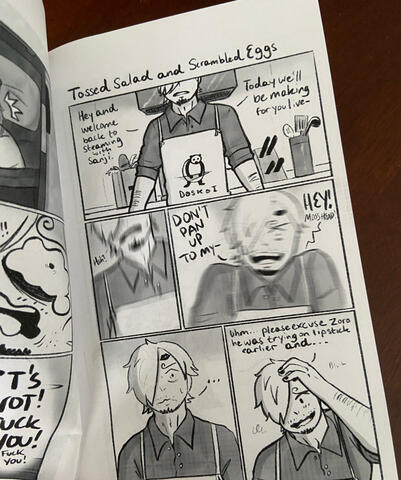 Printed page from Love Impaired Fanbook (June 2022)