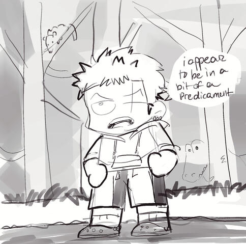 Zoro getting lost in the woods (January 2024)