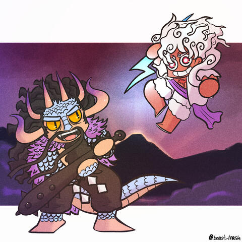 Gear 5 Luffy vs Kaido (April 2022)
