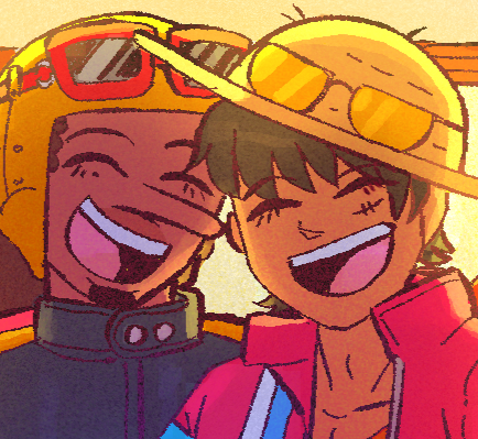 Usopp and Luffy (OP Fluff Zine, September 2024)